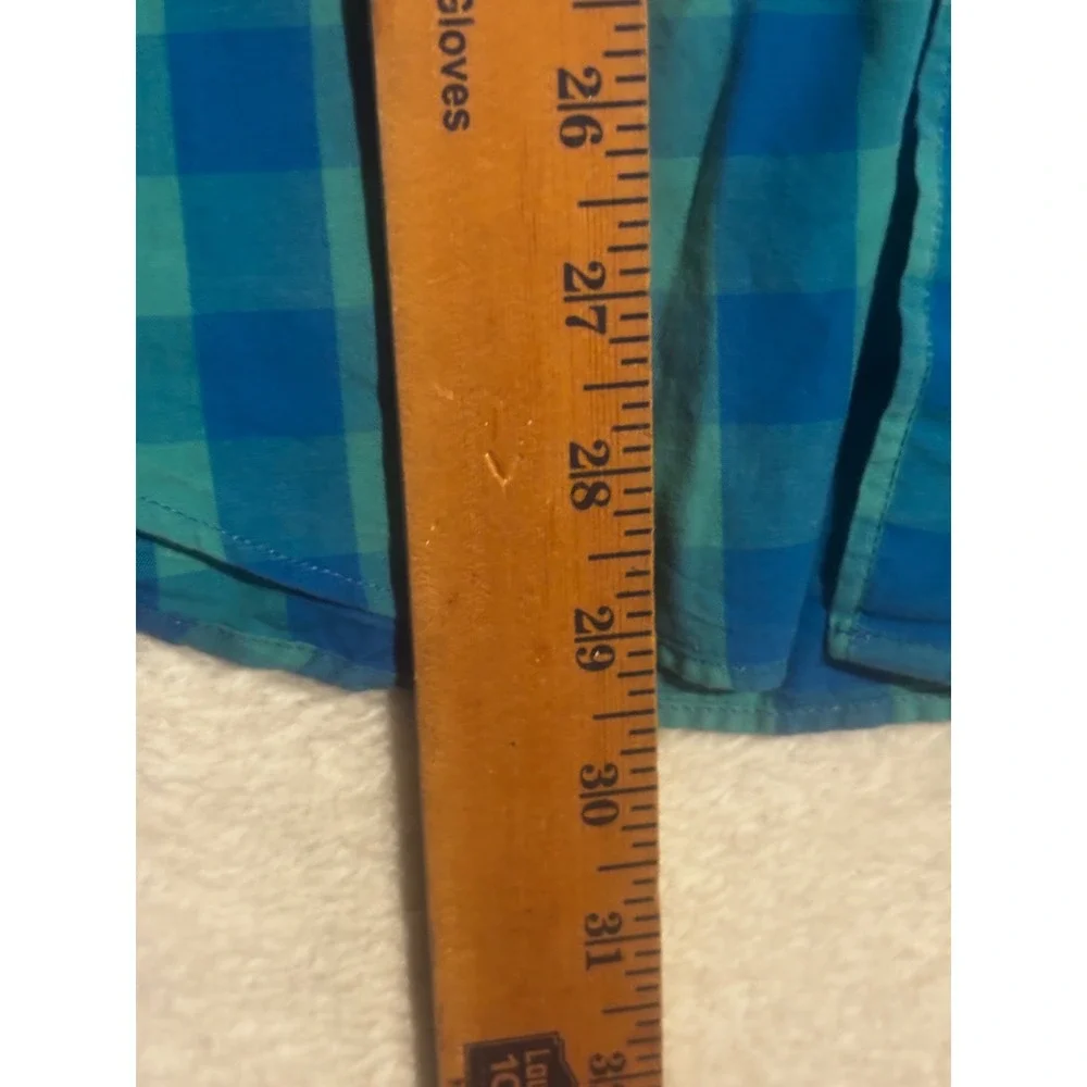 Vintage J Crew Slim Shirt Men's XL Dress Turquoise Blue‎ Long Sleeve 100% Cotton